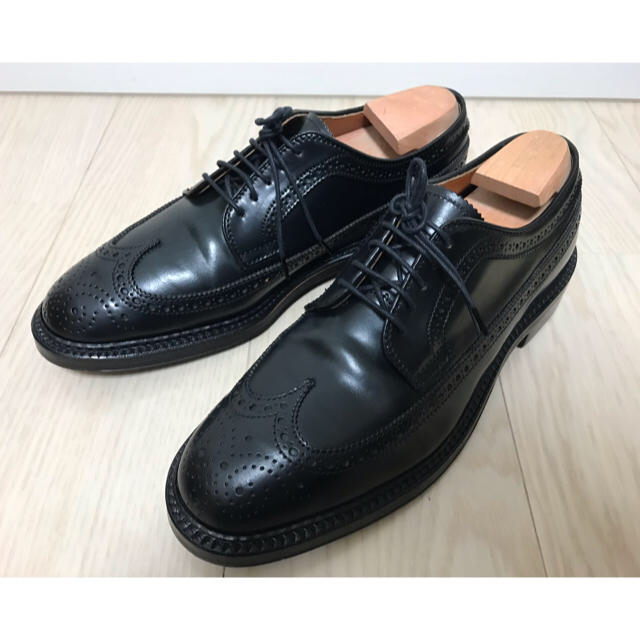 Alden(オールデン)の【超美品】Alden オールデン 9751 ブラック 7ハーフ ロングウィング メンズの靴/シューズ(ドレス/ビジネス)の商品写真