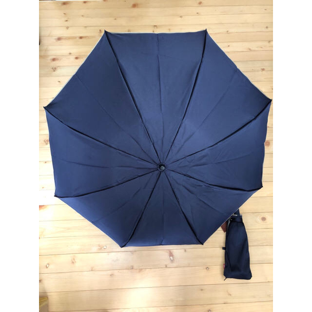 EDWIN エドウィン 晴雨兼用 折りたたみ傘　ネイビー　グレー　父の日 メンズのファッション小物(傘)の商品写真