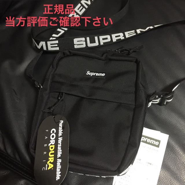 supreme 18ss black shoulder bag 正規品