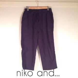 ニコアンド(niko and...)のnikoand 綿麻ゆったりパンツ(サルエルパンツ)