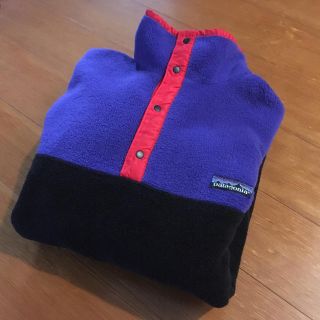 パタゴニア(patagonia)のUSA製 80s スナップT パタゴニア シンチラ フリース バイカラー(マウンテンパーカー)