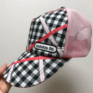 アディダス(adidas)のadidasメッチュキャップ チェック柄(キャップ)