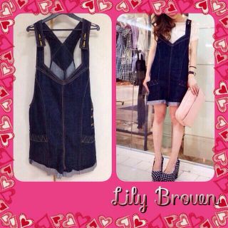 リリーブラウン(Lily Brown)の♡sakitty様専用♡デニムロンパース(サロペット/オーバーオール)