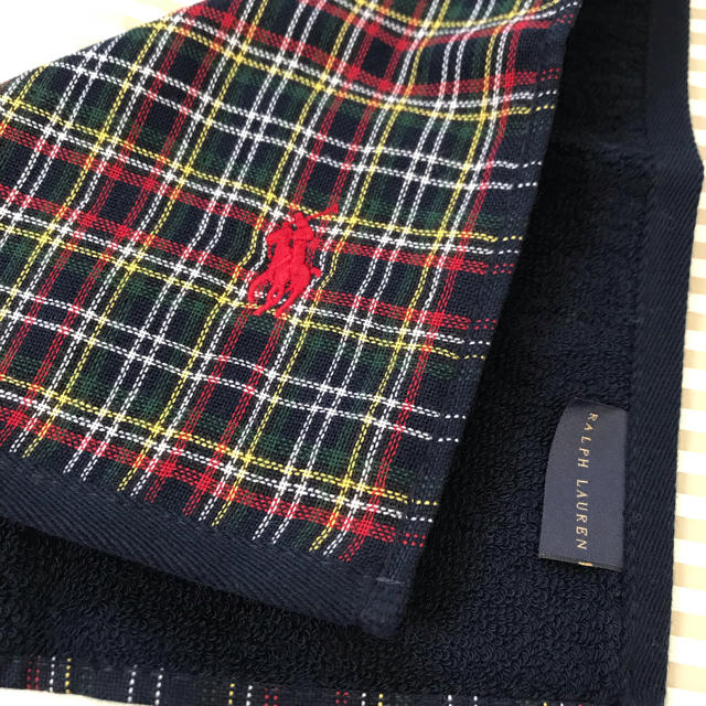 Ralph Lauren(ラルフローレン)のラルフローレン  タオルハンカチ2枚セット 紙袋シール付き レディースのファッション小物(ハンカチ)の商品写真