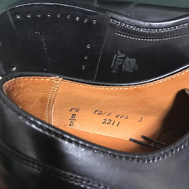値下げ!Alden(オールデン)2211 コードバン黒 8.5D 未使用新品 値下げ!Alden(オールデン)2211 コードバン黒 8.5D 未使用新品