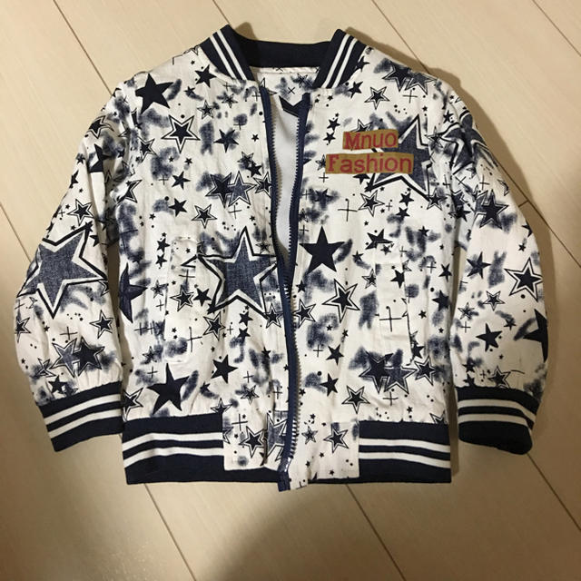 中古　値下げ キッズ ブルゾン 裏地付き キッズ/ベビー/マタニティのキッズ服男の子用(90cm~)(ジャケット/上着)の商品写真