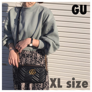 ジーユー(GU)の新品タグ付 GU モックネックスウェット XL(トレーナー/スウェット)