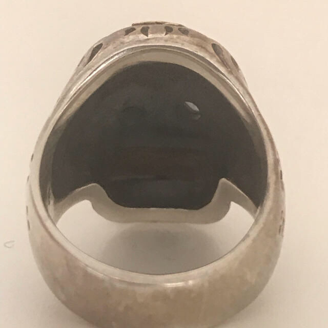 メキシカンリング シルバースカルリング(9号)真鍮 メキシコSKULL RING メンズのアクセサリー(リング(指輪))の商品写真