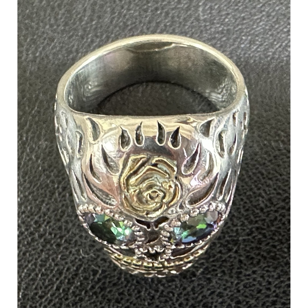 メキシカンリング シルバースカルリング(9号)真鍮 メキシコSKULL メキシカンリング シルバースカルリング(9号)真鍮 メキシコSKULL