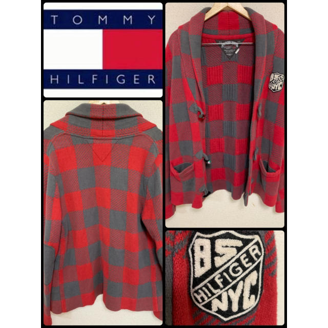 TOMMY HILFIGER(トミーヒルフィガー)のトミーヒルフィガー ヒルフィガーデニム  ショールカラー カーディガン  L メンズのトップス(カーディガン)の商品写真