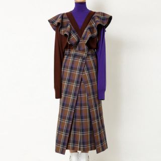 ルシェルブルー(LE CIEL BLEU)の新品♡IRENEチェック柄ドレス(ロングワンピース/マキシワンピース)