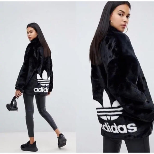 adidas(アディダス)のadidas fur jacket レディースのジャケット/アウター(毛皮/ファーコート)の商品写真