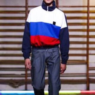 gosha rubchinsky 16ss half zip nylon jkt