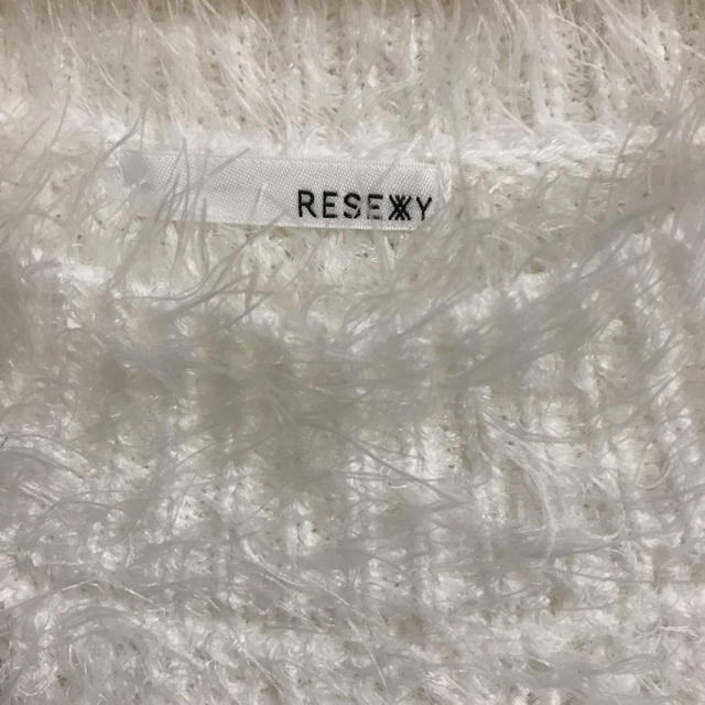 RESEXXY(リゼクシー)のリゼクシー シャギーニットワンピ 美品 レディースのワンピース(ひざ丈ワンピース)の商品写真