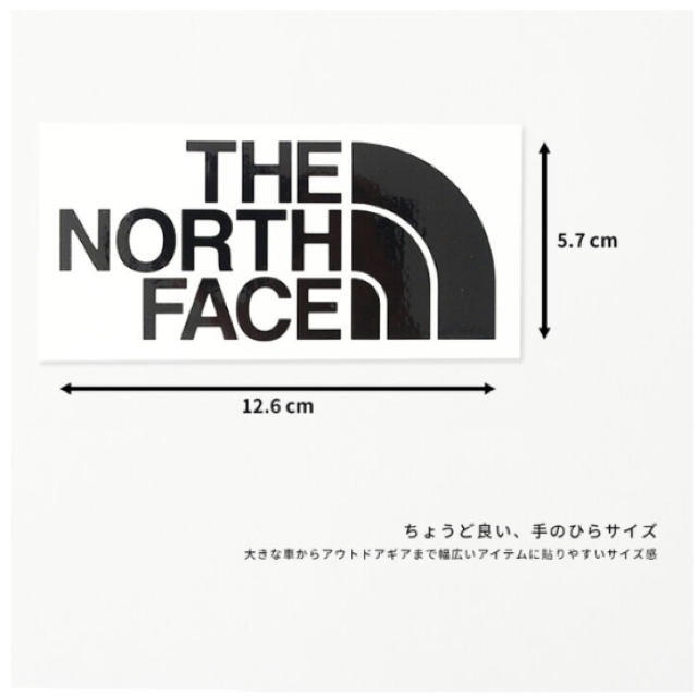 THE NORTH FACE(ザノースフェイス)の【正規品】 ザノースフェイス カッティング ステッカーです。 自動車/バイクのバイク(ステッカー)の商品写真