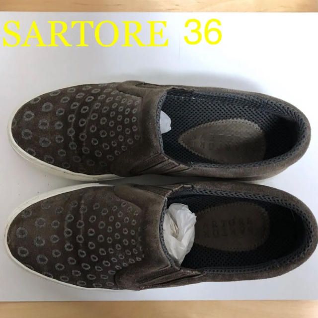 靴/シューズsartore サルトル36 スリッポン