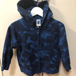 アベイシングエイプ(A BATHING APE)のBAPE KIDS パーカー カモ Ape bape kids(ジャケット/上着)