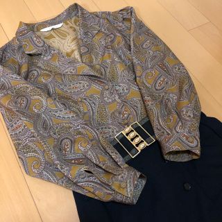 ヴィンテージ⭐シャツ⭐Ｍ～Ｌ⭐総柄⭐奇抜⭐個性的⭐ペイズリー柄⭐オシャレ⭐⭐昭和(シャツ/ブラウス(長袖/七分))