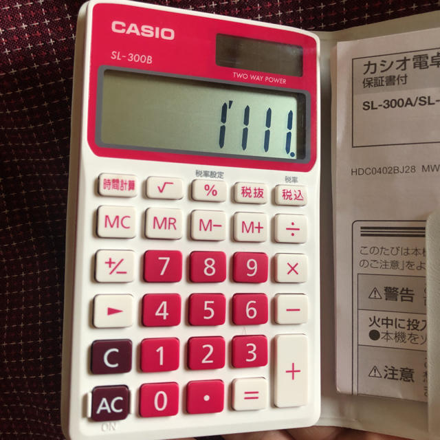 CASIO(カシオ)の電卓 カシオ 美品 スマホ/家電/カメラの生活家電(その他)の商品写真