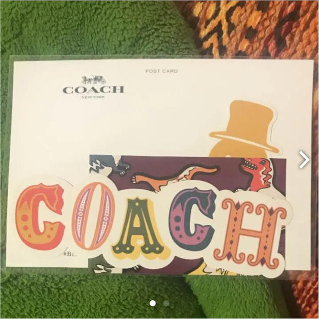 COACH(コーチ)のCOACH 非売品 ステッカー3枚＋ポストカード エンタメ/ホビーのコレクション(ノベルティグッズ)の商品写真