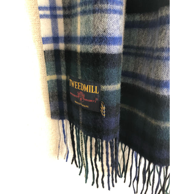 TWEEDMILL(ツイードミル)のツイードミル  マフラー ストール 美品 タータンチェック レディースのファッション小物(マフラー/ショール)の商品写真