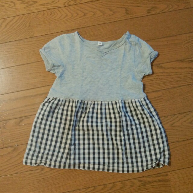 MUJI (無印良品)(ムジルシリョウヒン)の無印　ワンピース キッズ/ベビー/マタニティのベビー服(~85cm)(ワンピース)の商品写真