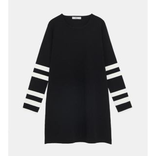 ザラ(ZARA)のZARA コントラストスリーブ仕様ワンピース M(ミニワンピース)