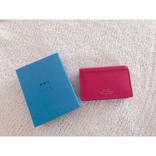 スマイソン(Smythson)のスマイソン SMYTHSON カードケース ピンク (名刺入れ/定期入れ)