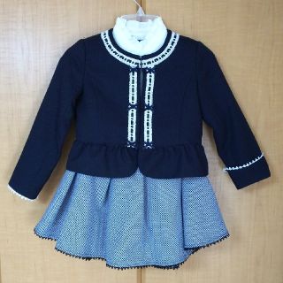 マザウェイズ(motherways)の入学式むけ女児用スーツ(濃紺)(ドレス/フォーマル)