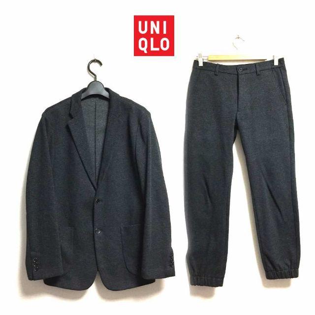 UNIQLO(ユニクロ)の【即決】国内正規品 UNIQLO ユニクロ チェック柄 セットアップ S メンズのスーツ(セットアップ)の商品写真