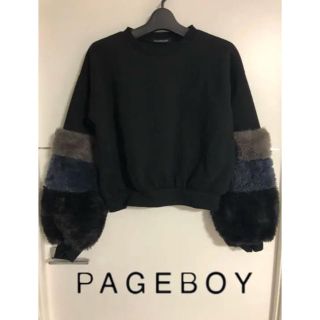 ページボーイ(PAGEBOY)の送料込み♪美品☆ページボーイ スウェット ボリューム袖(ニット/セーター)