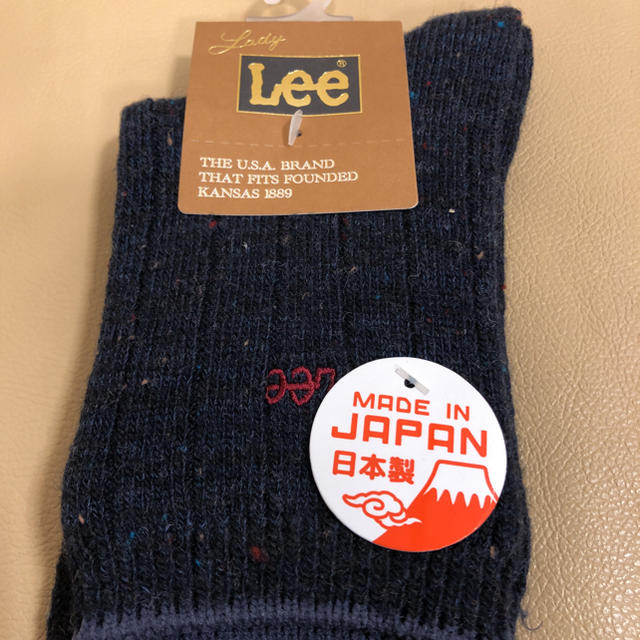 Lee(リー)の新品 レディース Lee リー 人気ウールソックス2足組 日本製 レディースのレッグウェア(ソックス)の商品写真