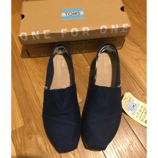 トムズ(TOMS)のトムズ スリッポン メンズ 26.5cm ネイビー(スニーカー)