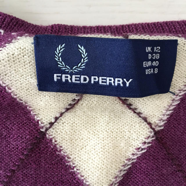 FRED PERRY(フレッドペリー)のFRED PERRY アーガイルセーター レディースのトップス(ニット/セーター)の商品写真