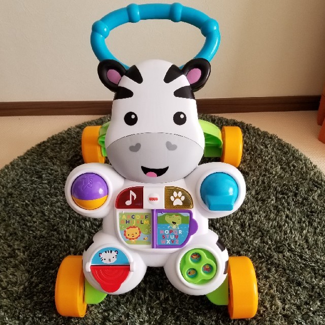 Fisher-Price(フィッシャープライス)のフィッシャープライス おして！しまうまくんのバイリンガル・ウォーカー キッズ/ベビー/マタニティのおもちゃ(手押し車/カタカタ)の商品写真