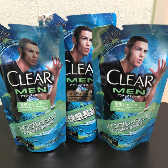 CLEAR  MEN シャンプー2個 コンディショナー1個 コスメ/美容のヘアケア/スタイリング(シャンプー)の商品写真