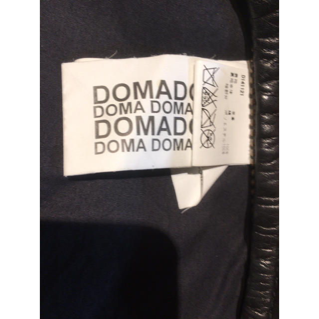 DOMA クルーネック ZIP ライダースジャケット 美品 レディースのジャケット/アウター(ライダースジャケット)の商品写真