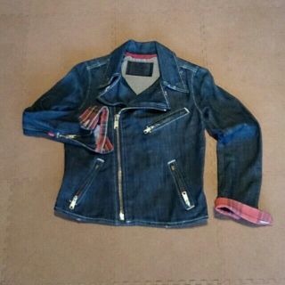 【【最終sale】vintage♡Levis デニムライダースジャケット 美品