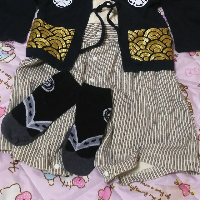 ベビー服　袴　ロンパース　70 キッズ/ベビー/マタニティのベビー服(~85cm)(カバーオール)の商品写真