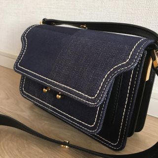 マルニ(Marni)のMARNI トランクバッグミニ デニム(ショルダーバッグ)