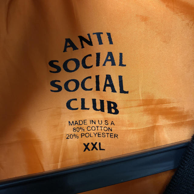 ANTI(アンチ)のassc アンチソーシャルソーシャルクラブ MA1 メンズのジャケット/アウター(ミリタリージャケット)の商品写真