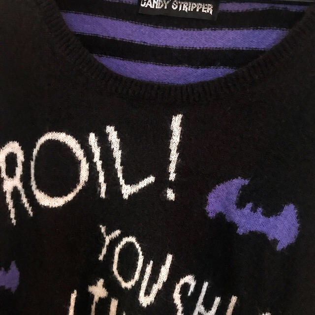 Candy Stripper(キャンディーストリッパー)のCandy Stripper☆HORROR NIGHT KNIT TOPS☆ レディースのトップス(ニット/セーター)の商品写真