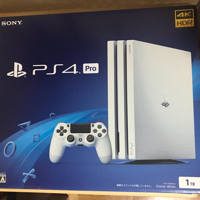 エンタメ/ホビーPS4 Pro グレイシャー・ホワイト 1TB CUH-7200BB02 美品