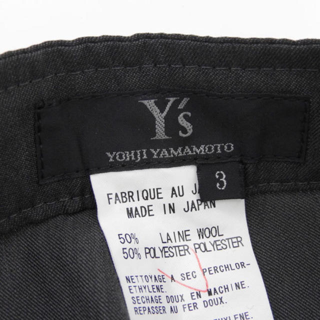 Yohji Yamamoto(ヨウジヤマモト)のヨウジヤマモト ウールギャバスラックス メンズのパンツ(スラックス)の商品写真