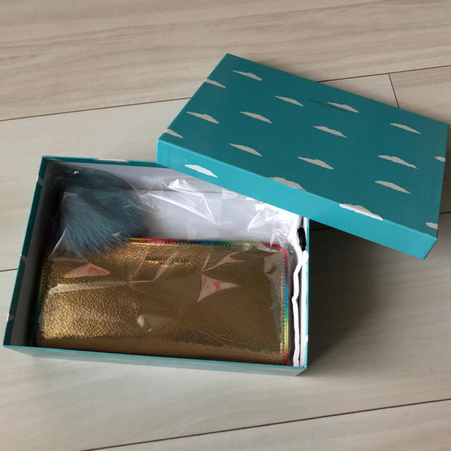 TSUMORI CHISATO(ツモリチサト)のツモリチサト メタルクラッキング ロングウォレット ゴールド レディースのファッション小物(財布)の商品写真