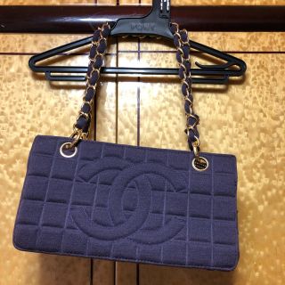 シャネル(CHANEL)のCHANEL。良品。紫チェーンバッグ(ハンドバッグ)