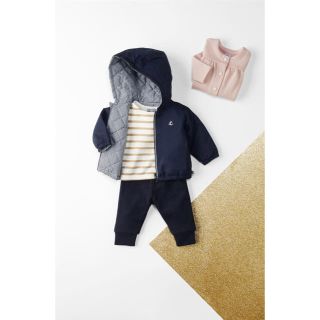 プチバトー(PETIT BATEAU)のあいちゃんまん様専用♡18ｍ プチバトー フード付きパフジャケット(ジャケット/コート)