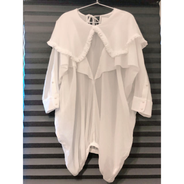 H.P.FRANCE - 【完売】Deco depuis 1985 ビッグカラー シャツ H.P.FRANCE - 【完売】Deco depuis 1985 ビッグカラー シャツ