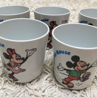 ディズニー(Disney)のミッキー ミニー プラスチックカップ5個(グラス/カップ)