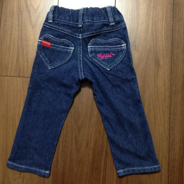 mou jon jon(ムージョンジョン)のmoujonjon デニム 80 キッズ/ベビー/マタニティのキッズ服女の子用(90cm~)(その他)の商品写真